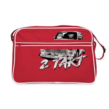  601 Weiss - Retro Tasche - Rot/Weiß - Vorne
