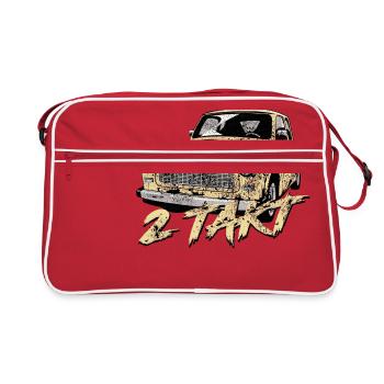  601 Monsungelb - Retro Tasche - Rot/Weiß - Vorne