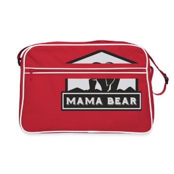 Mama Bear - Bear Mama Funny Mother's Day Gift - Retro Bag - red/white - Front