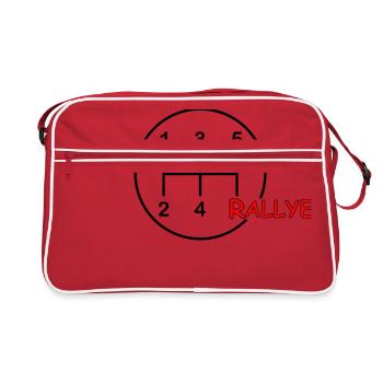 Rallye de changement de vitesse Motorsport - Sac Retro - rouge/blanc - Devant