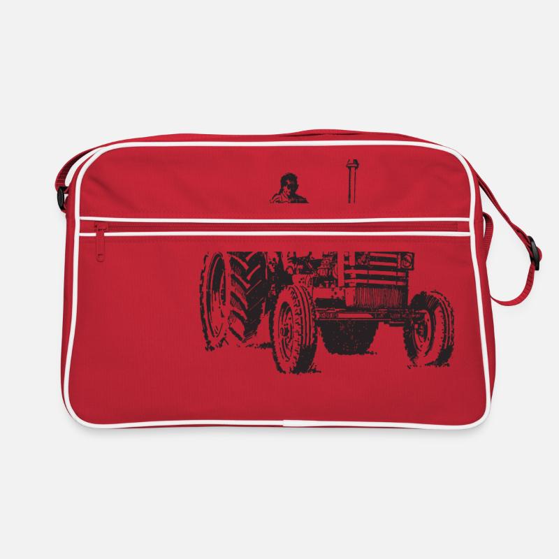Old tractor Retro Bag