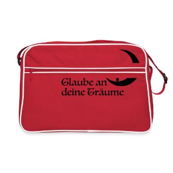 Glaube - Retro Tasche - Rot/Weiß - Vorne