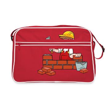 maçon - Sac Retro - rouge/blanc - Devant