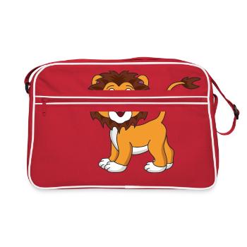 Baby Lion - Retro Bag - red/white - Front