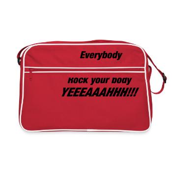 Rock your body music gift backstreet - Retro Bag - red/white - Front
