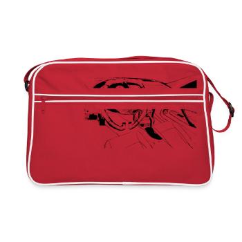 voiture de fantaisie à l'intérieur - Sac Retro - rouge/blanc - Devant