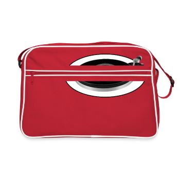 Platine DJ SCOTT - Sac Retro - rouge/blanc - Devant