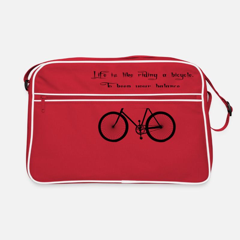 velo - Retro Tasche - Rot/Weiß