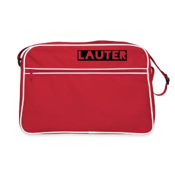 Lauter G'schissane - Retro Tasche - Rot/Weiß - Vorne