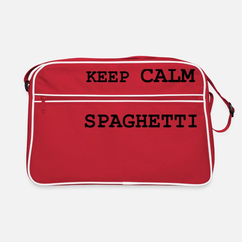 Spaghetti - Retro Tasche - Rot/Weiß