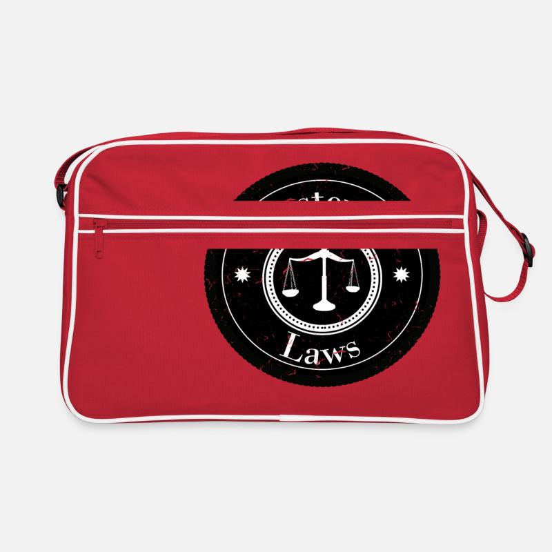 Master of Laws Logo Patch Retro Tasche