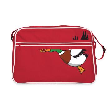 Flying duck - Retro Bag - red/white - Front