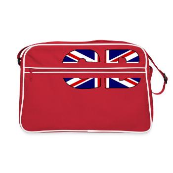 Great Britain Flag - Retro Tasche - Rot/Weiß - Vorne