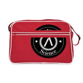 Master of Science logo patch - Retro Bag - red/white - Front