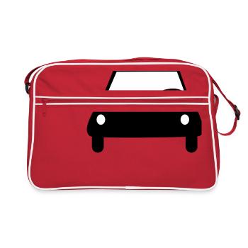 Car Auto Auto Car Auto Car Car Driver - Retro Bag - red/white - Front