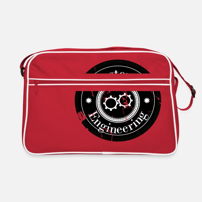 Master of Engineering Logo Patch - Retro Bag - red/white