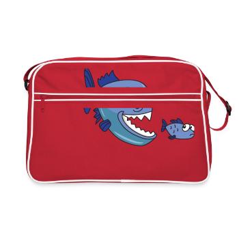 Piranha - Sac Retro - rouge/blanc - Devant