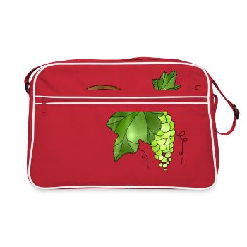 grapes - Retro Bag - red/white - Front