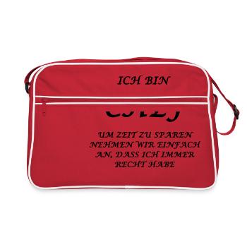 Chef Spezial - Retro Tasche - Rot/Weiß - Vorne