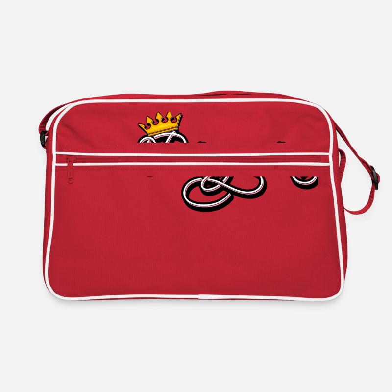 Prinzessin - Retro Tasche - Rot/Weiß