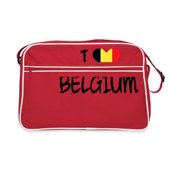 Belgium - Sac Retro - rouge/blanc - Devant
