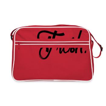 fresh black - Retro Bag - red/white - Front