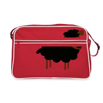 black sheep - Retro Bag - red/white - Front
