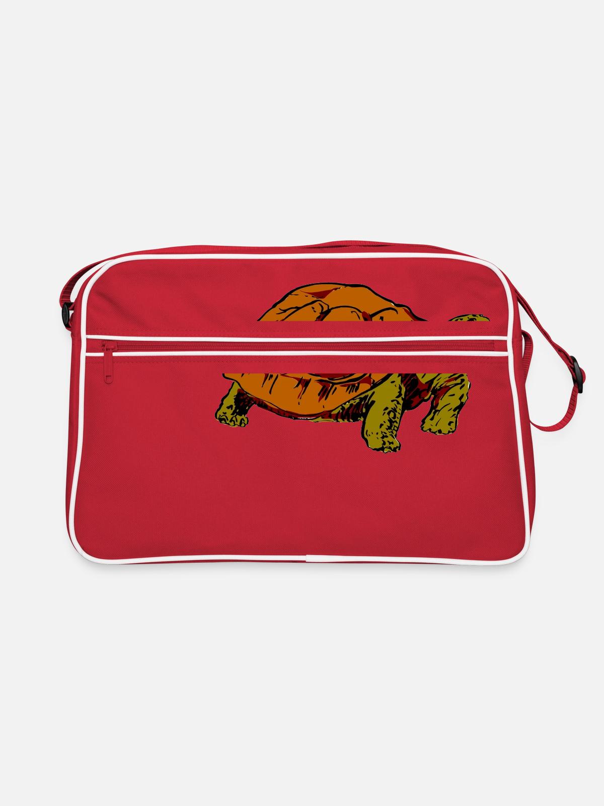 tortue - Sac Retro - rouge/blanc - Devant