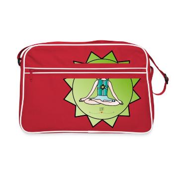 Le gardien du siège de yoga pour enfants - Sac Retro - rouge/blanc - Devant