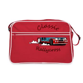 Rallycross - Retro Tasche - Rot/Weiß - Vorne