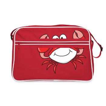 Crustacés du crabe - Sac Retro - rouge/blanc - Devant
