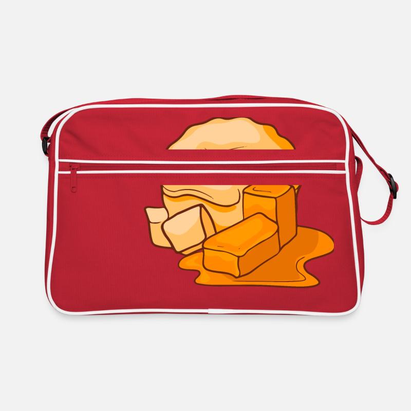 Karamell Eis Speiseeis Eiskrem Eiscreme Kugeleis Retro Tasche