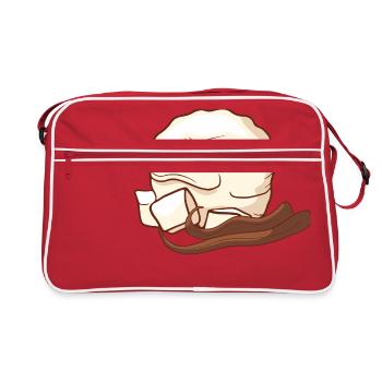 Vanilla ice cream ice cream ice cream ice cream ice cream - Retro Bag - red/white - Front