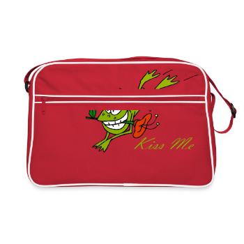 La grenouille Kiss Me - Sac Retro - rouge/blanc - Devant