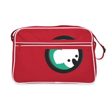 Koala-IT-Logo - Retro Tasche - Rot/Weiß - Vorne
