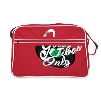 Bonne Vibes seulement - Sac Retro - rouge/blanc - Devant