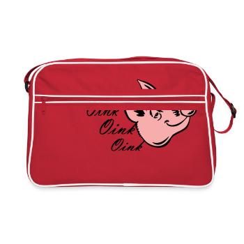 Little pig - Retro Bag - red/white - Front