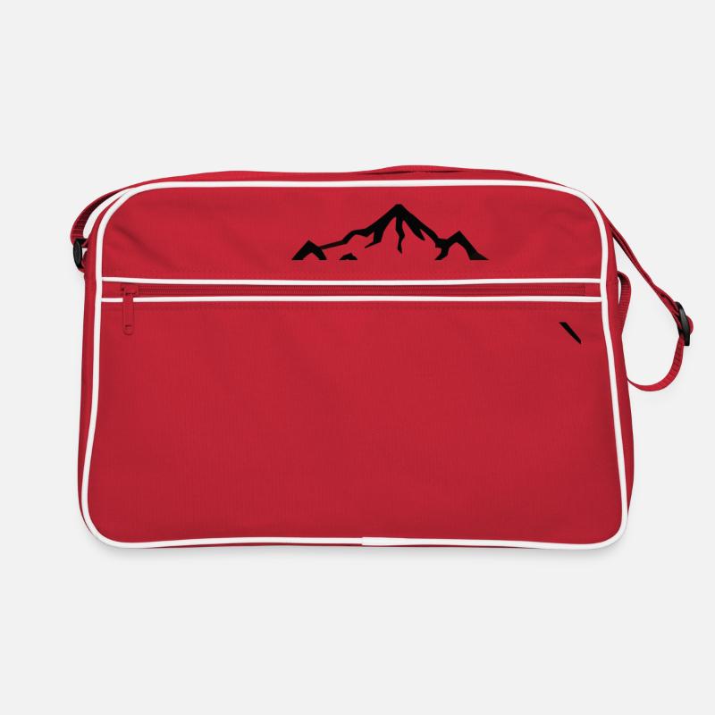 sommet de la montagne - Sac Retro - rouge/blanc