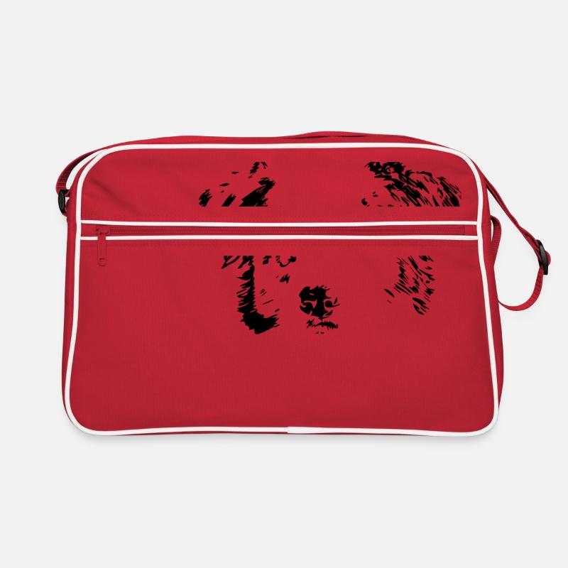 Hund, Geschenk, Australian shepherd, Idee Retro Tasche