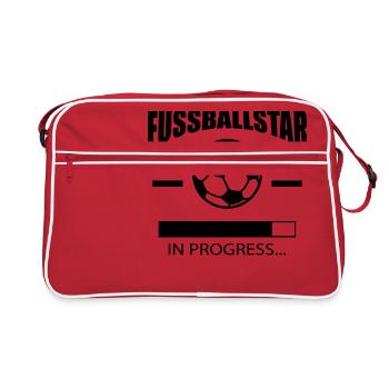 Soccer star in progress - Retro Bag - red/white - Front