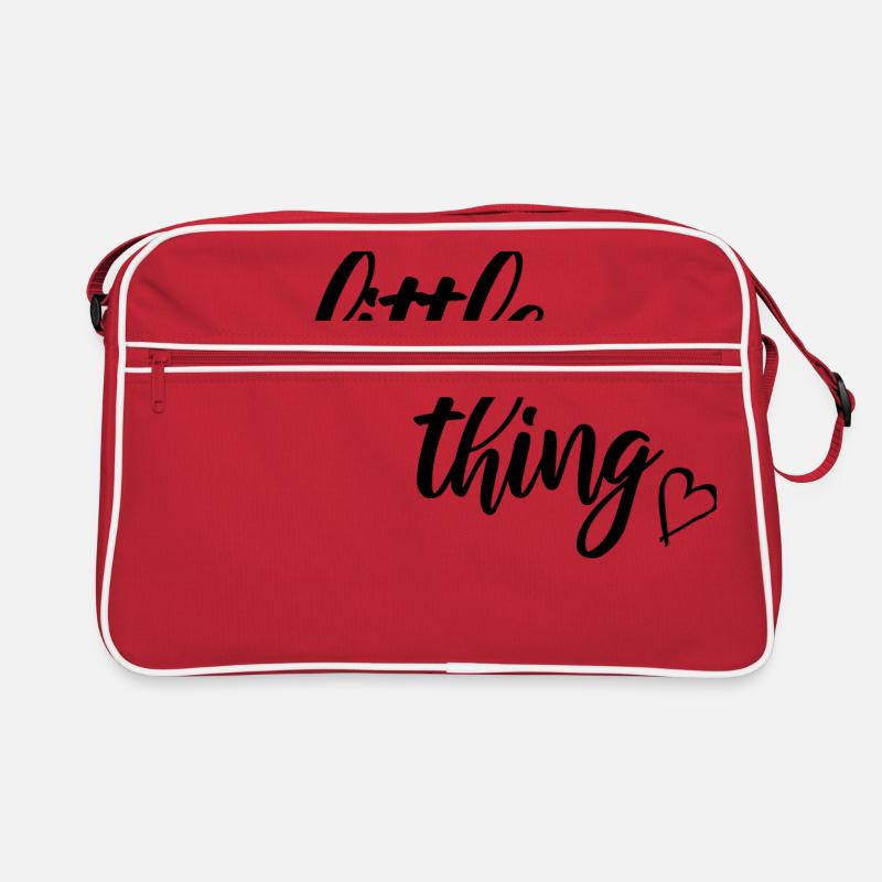 little thing Partnerlook Partnershirt kleines ding Retro Tasche