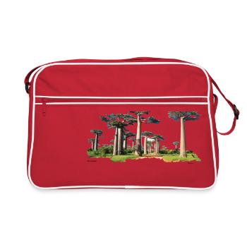 Baobab - Retro Tasche - Rot/Weiß - Vorne