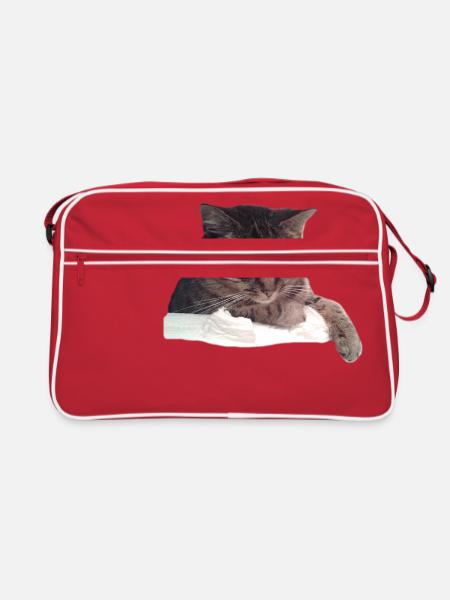 cat - Retro Bag - red/white - Front