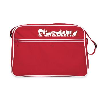 GRAFFITI - Sac Retro - rouge/blanc - Devant
