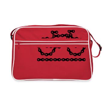 Bike - Retro Tasche - Rot/Weiß - Vorne