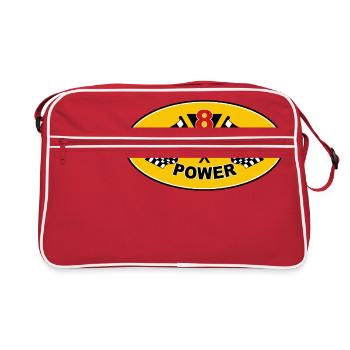 V8 Engine - Sac Retro - rouge/blanc - Devant