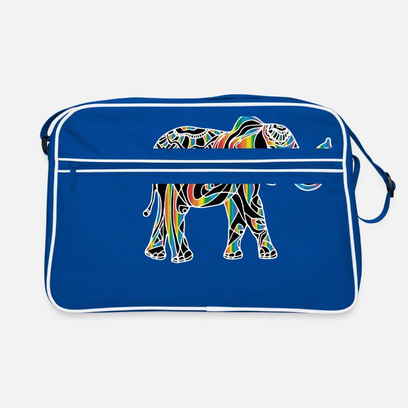 Éléphant heureusement Sac Retro
