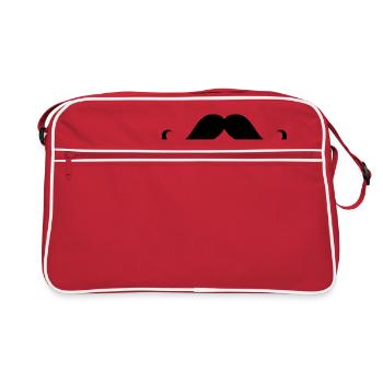 Moustache gracias - Sac Retro - rouge/blanc - Devant