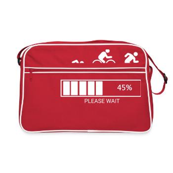 Swim Bike Run - Retro Bag - red/white - Front