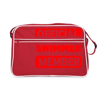 Équipe de natation - Sac Retro - rouge/blanc - Devant